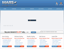 Tablet Screenshot of marswebhosting.com